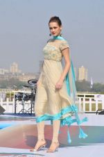 Model walk the ramp for Designer Azeem Khan showcases his latest collection at AGP Million Race in Mumbai on 19th Feb 2012 (86).JPG