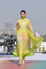 Model walk the ramp for Designer Azeem Khan showcases his latest collection at AGP Million Race in Mumbai on 19th Feb 2012 (88).JPG