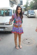 Genelia D_Souza on the sets of Dance India Dance in Famous on 20th feb 2012 (12).JPG