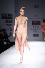 Model walks the ramp for Abdul Halder, Virtues by Viral, Ashish and Vikrant at Wills Lifestyle India Fashion Week Autumn Winter 2012 Day 5 on 19th Feb 2012 (15).JPG