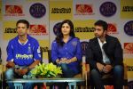 Shilpa Shetty, Raj Kundra, Rahul Dravid at the launch of Ultratech cement jersey for Rajasthan Royals in J W MArriott on 5th March 2012 (11).JPG
