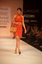 Model walk the ramp for Malini Agarwala Show at lakme fashion week 2012 Day 5 in Grand Hyatt, Mumbai on 6th March 2012 (21).JPG