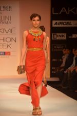 Model walk the ramp for Malini Agarwala Show at lakme fashion week 2012 Day 5 in Grand Hyatt, Mumbai on 6th March 2012 (59).JPG