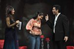 Raveena Tandon, Kajol, Karan Johar on the sets of NDTV show with Raveena in Yashraj on 7th March 2012 (52).JPG
