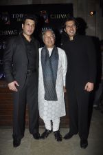 Ayaan Ali Khan, Ustad Amjad Ali Khan, Amaan Ali Khan at the Launch of Amaan & Ayaan Ali_s album Rang in Mumbai on 13th March 2012 (25).JPG
