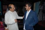 Dinesh Trivedi and Azaan Khan at the launch of singer Azaan Khan_s debut album Philo- sufi in New Delhi on 30th March 2012.JPG
