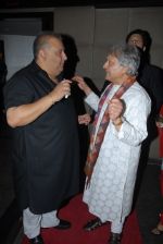 Shujaat Khan and Amjad Ali at the launch of singer Azaan Khan_s debut album Philo- sufi in New Delhi on 30th March 2012.JPG