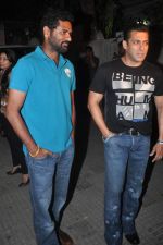 Salman Khan, Prabhu Deva at Bitto Boss spl screening at Ketnav, Mumbai on 13th April 2012 (55).jpg