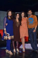 Sania Mirza, Shoaib Malik, Raveena Tandon, Farah Khan at  NDTV_s Raveena chat show inMumbai on 14th April 2012 (92).JPG