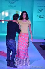 Sarah Jane Dias walk the ramp for Adam Saaks show presented by PushpGanga at ABIL Pune Fashion Weekon 13th April 2012 (113).JPG