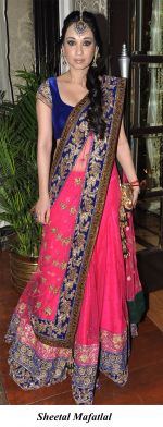 Sheetal Mafatlal at the Engagement ceremony of Arjun Hitkari with Gayatri on 19th April 2012.jpg