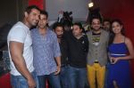 Yami Gautam, Ayushmann Khurana, John Abraham, Shoojit Sircar, Akshay Kumar at Vicky Donor special screening hosted by John in PVR, Juhu, Mumbai on 19th April 2012 (81).JPG