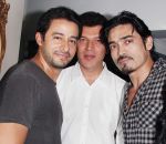 Zulfi Sayyed, Aditya Pancholi And Shawar Ali  At Priyadarshan Success Party.JPG