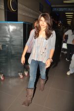 priyanka chopra leaves for her brother_s graduation ceremony in Airport, Mumbai on 23rd May 2012 (2).JPG