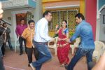 jethalal & daya doign graba with Boman & Sharman on location with stars of tarak mehta ka ooltah Chashmah on 3rd June 2012.jpg