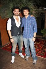 Mahaakshay Chakraborty with brother Namashi Chakraborty at the launch announcement of 5F Films KARBALA directed by Kailm Sheikh in Mumbai on 13th June 2012.jpg