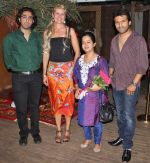 Sunny Bhambani, Victoria Polyakova, Gitanjali Sinha and Shawn Arranha at the launch announcement of 5F Films KARBALA directed by Kailm Sheikh in Mumbai on 13th June 2012.jpg