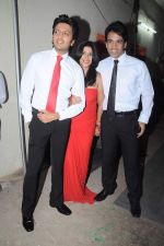 Tusshar Kapoor, Ekta Kapoor, Riteish Deshmukh at the Promotion of Kyaa Super Kool Hain Hum in Mumbai on 13th July 2012 (10).JPG