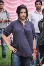 Ekta Kapoor on location of Ekta_s Pavitra Rishta in Filmcity, Mumbai on 24th July 2012 (19).JPG