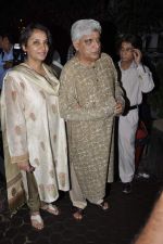 Shabana Azmi, Javed Akhtar at A K Hangal_s prayer meet in Juhu, Mumbai on 27th Aug 2012 (52).JPG