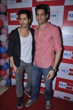 Varun Dhawan, Sidharth Malhotra at the promotion of film Student Of The Year team celebrates Teacher_s Day at 92.7 BIG FM on 5th Sept 2012 (67).JPG