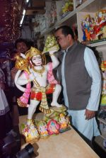 Paresh Rawal sells Ganesh idols for the promotion of his film Oh My God on 7th Sept 2012 (44).JPG
