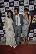 Priyanka Chopra, Ileana Dcruz, Ranbir Kapoor at Barfi promotions on the sets of Jhalak Dikhhla Jaa in Filmistan, Mumbai on 11th Sept 2012 (118).JPG