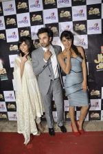 Priyanka Chopra, Ileana Dcruz, Ranbir Kapoor at Barfi promotions on the sets of Jhalak Dikhhla Jaa in Filmistan, Mumbai on 11th Sept 2012 (121).JPG