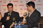 Karan Johar, Sidharth Malhotra at Student Of The Year team launches Filmfare_s latest issue in Vie Lounge on 11th Oct 2012 (22).JPG
