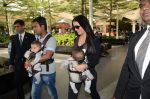 Celina Jaitley snapped with her twins at airport in Mumbai on 18th Oct 2012 (25).JPG