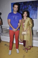 Rohit Roy, Manasi Joshi Roy at the launch of Rouble Nagi_s exhibition in Olive, Mumbai on 23rd Oct 2012 (70).JPG