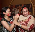 Sumona Charkravarti enjoying the festivities at North Bombay Sarbojanin Durga Puja.JPG