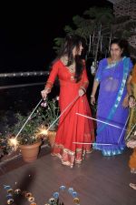 Rakhi Sawant celeberates Diwali with family in Andheri, Mumbai on 11th Nov 2012 (27).JPG