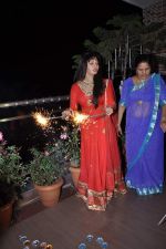 Rakhi Sawant celeberates Diwali with family in Andheri, Mumbai on 11th Nov 2012 (28).JPG