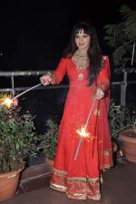 Rakhi Sawant celeberates Diwali with family in Andheri, Mumbai on 11th Nov 2012 (35).JPG