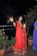Rakhi Sawant celeberates Diwali with family in Andheri, Mumbai on 11th Nov 2012 (37).JPG