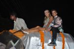 Paris Hilton arrives on an elephant at Shane Falguni bash in Cafe Fresh, Goa on 2nd Dec 2012 (50).JPG