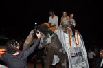 Paris Hilton arrives on an elephant at Shane Falguni bash in Cafe Fresh, Goa on 2nd Dec 2012 (54).JPG