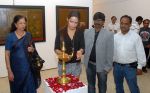 Shazahn Padamsee inaugurated painting exhibition of Artist Ramesh Thorat at Jehangir art gallery, Kala Ghoda in Mumbai on 11th Dec 2012 (3).jpg