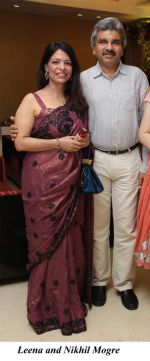 Leena and Nikhil Mogre at Roahn Palshetkar ceremony in Mumbai on 19th Dec 2012.jpg
