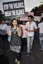 Jackky Bhagnani leads protest for Delhi rape incident in  Carter Road, Mumbai on 22nd Dec 2012(61).JPG