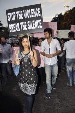 Jackky Bhagnani leads protest for Delhi rape incident in  Carter Road, Mumbai on 22nd Dec 2012(62).JPG