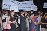Shabana Azmi, Javed AKhtar at the peace march for the Delhi victim in Mumbai on 29th Dec 2012 (176).JPG