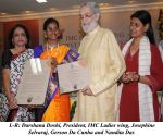 Darshana Doshi, Josephine Selvaraj, Gerson da Cunha and Nandita Das awarded IMC Ladies Wing Jankidevi Bajaj Puraskar 2012 on 8th Jan 2013.jpg