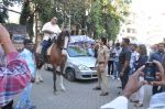 Shahid Kapoor snapped riding horse for Phata Poster Nikla Hero in Mehboob, Mumbai on 24th Jan 2013 (13).JPG