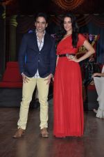 Tusshar Kapoor, Neha Dhupia at the launch of Colors TV Serial Nautanki - The Comedy Theatre in Filmcity, Mumbai on 25th Jan 2013 (33).JPG