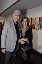 sunil advani with wife at Tao Art Gallery_s 13th Anniversary Show in Mumbai on 7th Feb 2013.JPG