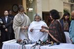 Amitabh Bachchan, Jaya Bachchan pledge their support towards the girl child through Plan India at his home on 9th Feb 2013 (236).JPG