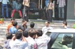 Salman Khan snapped outside Being Human store with Sunil Shetty in Santacruz, Mumbai on 13th Feb 2013 (21).JPG