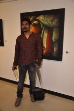 mrityunjay mondal at art show by Jagannath Paul in jehangir Art Gallery on 21st feb 2013..JPG